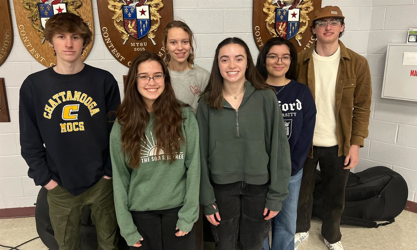 Franklin High students smile